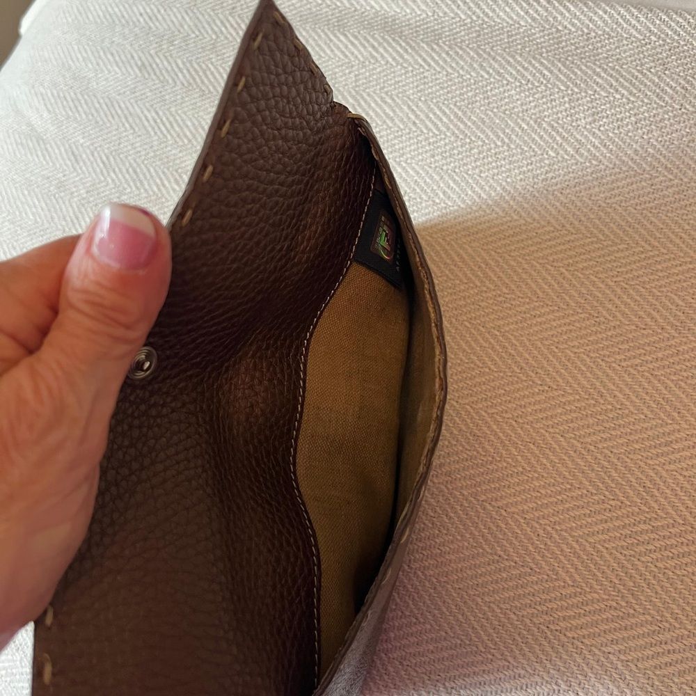 Fendi Brown Selleria Leather Continental Wallet - Picture 4 of 13